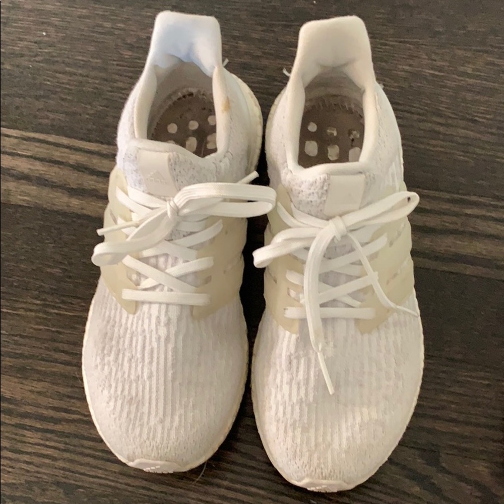 Adidas white gym shoes